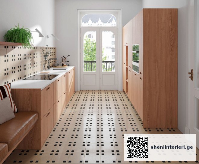 danube_cocina_suelo_hidraulico_beige_cuadrados